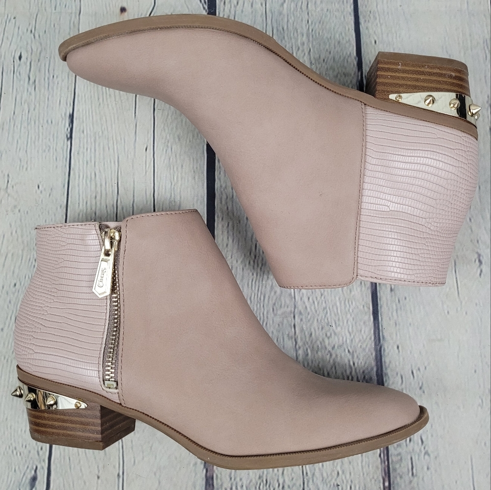 CIRCUS by SAM EDELMAN | Holt side zip studded ankle boots booties